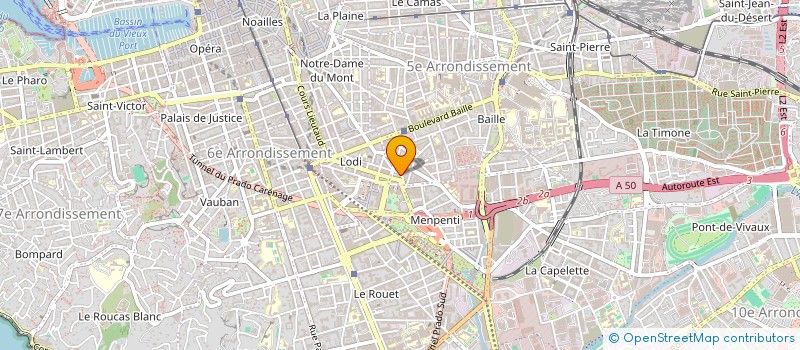 localisation de l'entreprise META CREATION à MARSEILLE