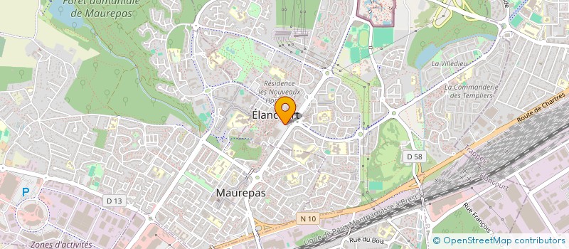 localisation de l'entreprise META CS à ELANCOURT
