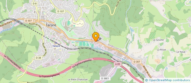 localisation de l'entreprise META DEVELOPPEMENT DIFFUSION EN ABREGE MDD  TARARE