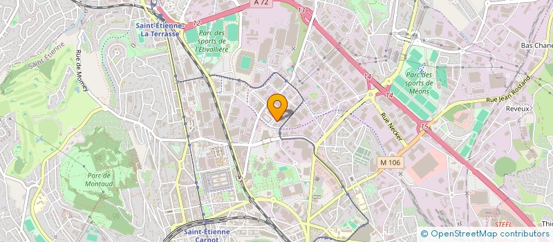 localisation de l'entreprise META ELEC  SAINT-ETIENNE