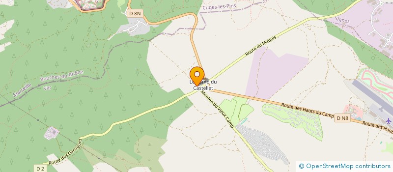 localisation de l'entreprise META IMMO  LE CASTELLET