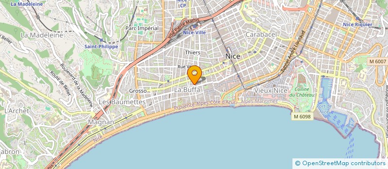 localisation de l'entreprise META IMMOBILIER  NICE