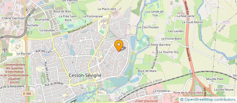 localisation de l'entreprise META ODOS FORMATIONS  CESSON-SEVIGNE