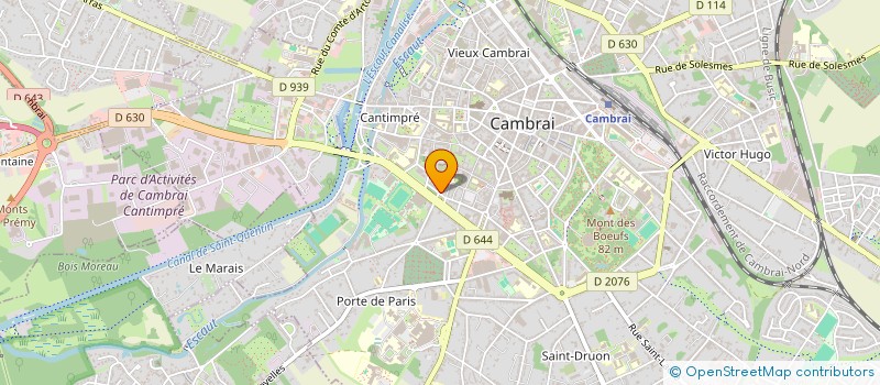 localisation de l'entreprise META PHIECE  CAMBRAI