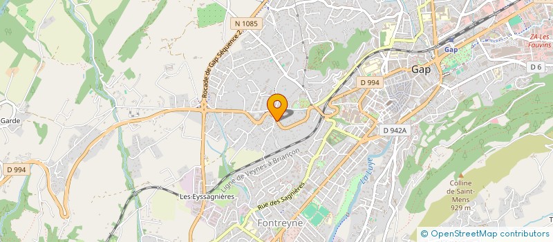 localisation de l'entreprise META PUB  GAP