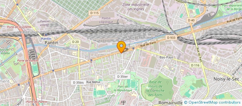 localisation de l'entreprise META RENOVATION  PANTIN