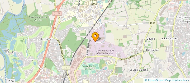 localisation de l'entreprise META SYSTEM à BRUZ