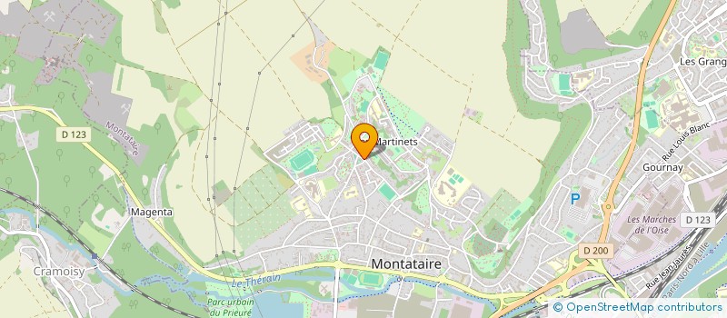 localisation de l'entreprise META-TRANS à MONTATAIRE