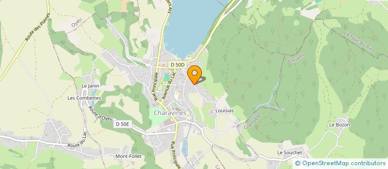 localisation de l'entreprise METAB  CHARAVINES