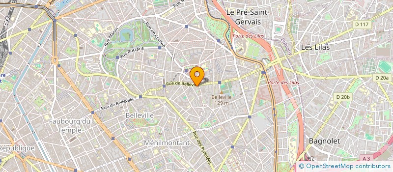 localisation de l'entreprise METABOLE à MONTREUIL
