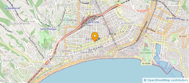 localisation de l'entreprise METABOLIC PROFIL FRANCE SARL à NICE