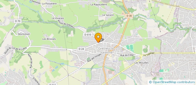 localisation de l'entreprise METACLOT à GREZIEU-LA-VARENNE