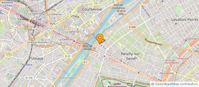localisation de l'entreprise METACOM à NEUILLY-SUR-SEINE