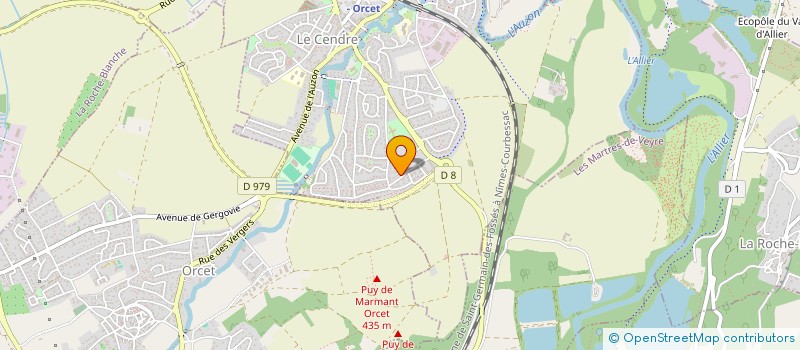 localisation de l'entreprise METACOM  LE CENDRE