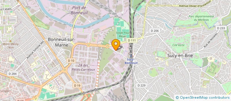 localisation de l'entreprise METACORP  SUCY-EN-BRIE