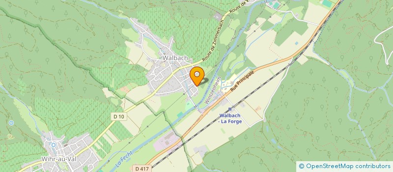 localisation de l'entreprise METADOSYS  WALBACH