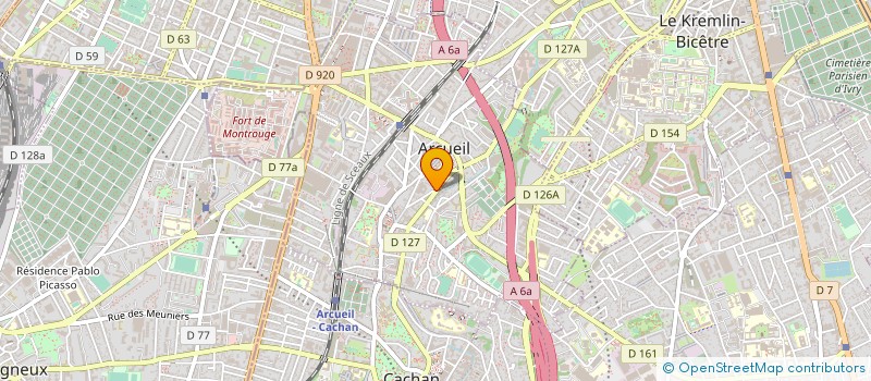 localisation de l'entreprise METAFACTORY à ARCUEIL