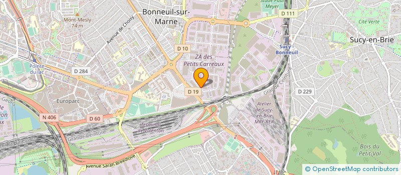 localisation de l'entreprise METAFAX à BONNEUIL-SUR-MARNE