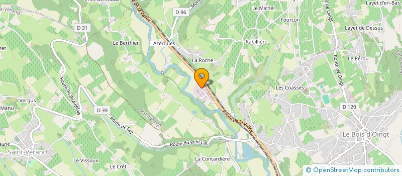 localisation de l'entreprise METAFER  VAL D'OINGT