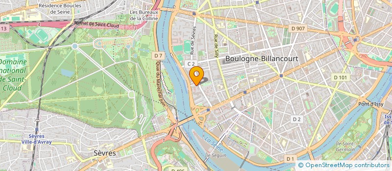 localisation de l'entreprise METAFFINITY SARL  BOULOGNE-BILLANCOURT