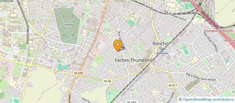 localisation de l'entreprise METAFIT NUTRITION à FACHES-THUMESNIL