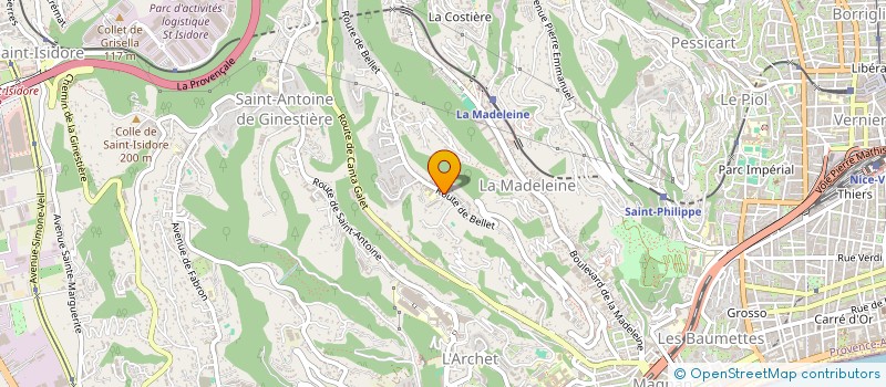 localisation de l'entreprise METAFORE à NICE