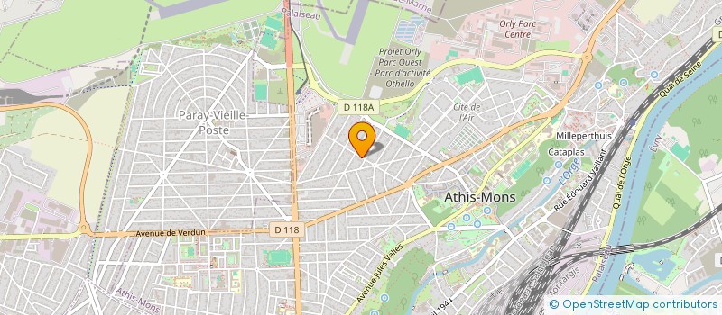 localisation de l'entreprise METAFORM à ATHIS-MONS
