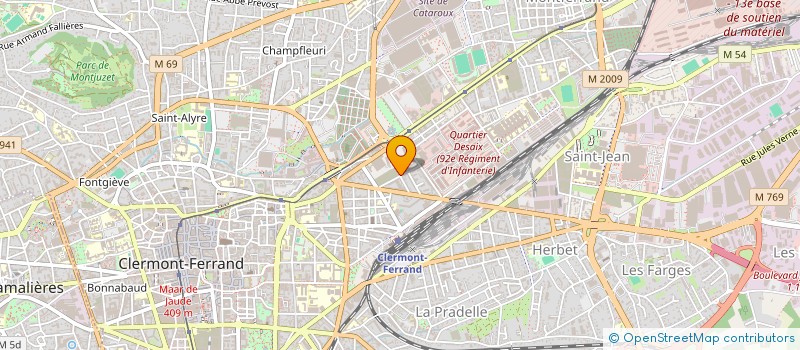 localisation de l'entreprise METAFORM  CLERMONT-FERRAND