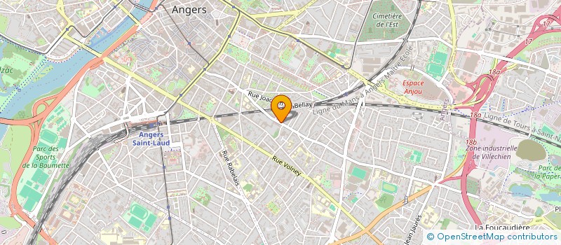 localisation de l'entreprise METAFORMES à ANGERS