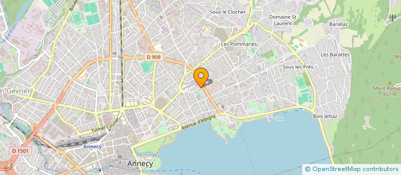 localisation de l'entreprise METAGEO à ANNECY