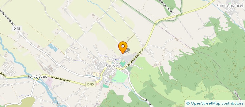 localisation de l'entreprise METAIRIE  SOREZE