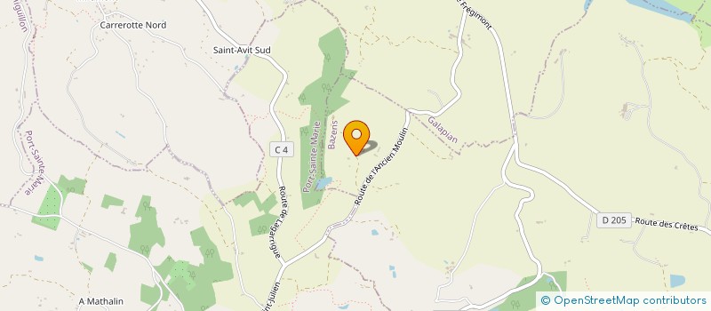 localisation de l'entreprise METAIRIE DE L'ACCUEIL  BAZENS