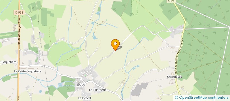 localisation de l'entreprise METAIRIE DE VILLAINE à BAUGE-EN-ANJOU