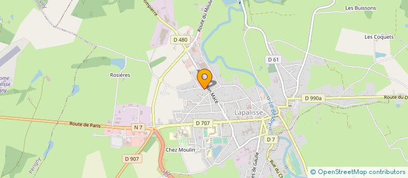 localisation de l'entreprise METAIRIE JEAN-LOUIS  LAPALISSE