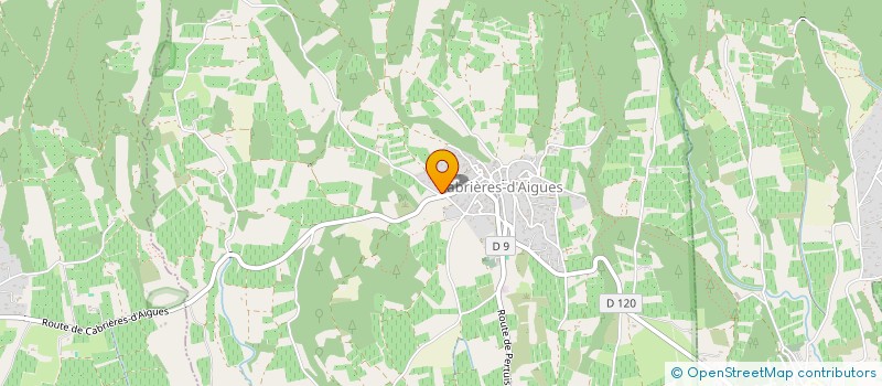 localisation de l'entreprise METAJET à CABRIERES-D'AIGUES