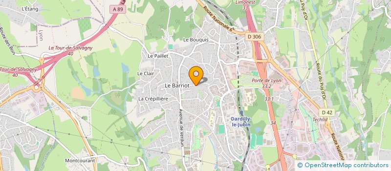 localisation de l'entreprise METAKORE à DARDILLY