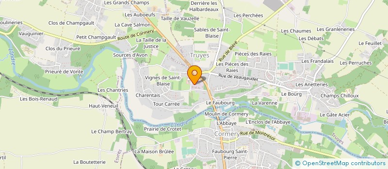 localisation de l'entreprise METAL 37 à TRUYES