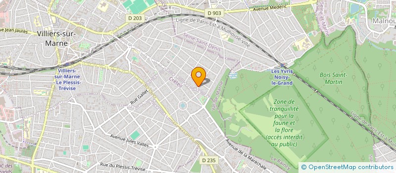 localisation de l'entreprise METAL  VILLIERS-SUR-MARNE