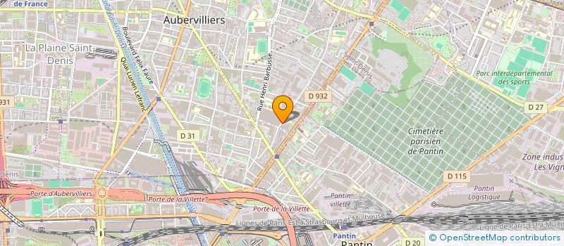localisation de l'entreprise METAL 92 à AUBERVILLIERS