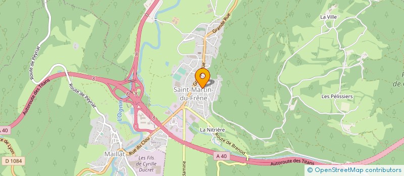 localisation de l'entreprise METAL'AIN à SAINT-MARTIN-DU-FRENE