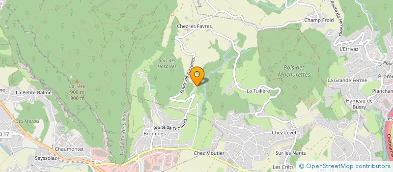 localisation de l'entreprise METAL ART  EPAGNY METZ-TESSY