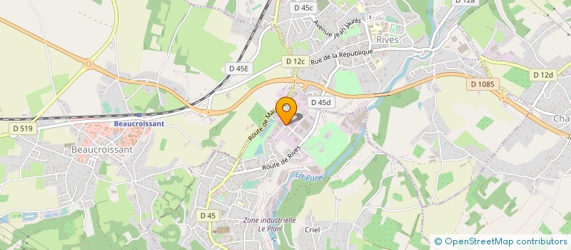 localisation de l'entreprise METAL'AX  RENAGE