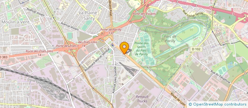 localisation de l'entreprise METAL CONCEPT à VENISSIEUX