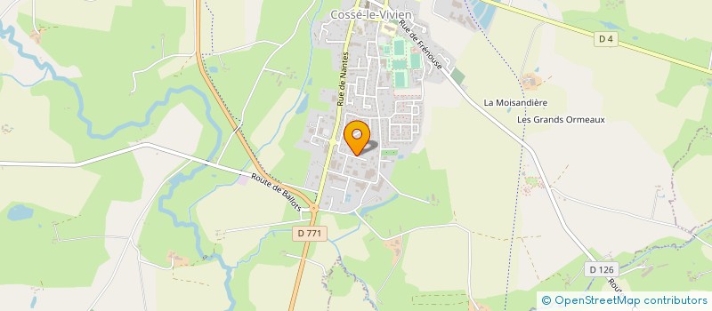 localisation de l'entreprise METAL CONCEPTION  COSSE-LE-VIVIEN