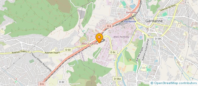 localisation de l'entreprise METAL CREATION à GARDANNE