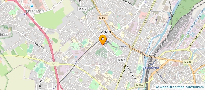 localisation de l'entreprise METAL D'AVENIR  ANZIN