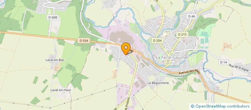 localisation de l'entreprise METAL DESIGN à LA FERTE-GAUCHER