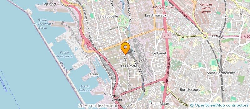 localisation de l'entreprise METAL DESIGN à MARSEILLE