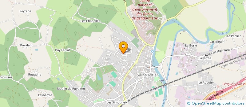 localisation de l'entreprise METAL ESSOR à SAINT-ASTIER
