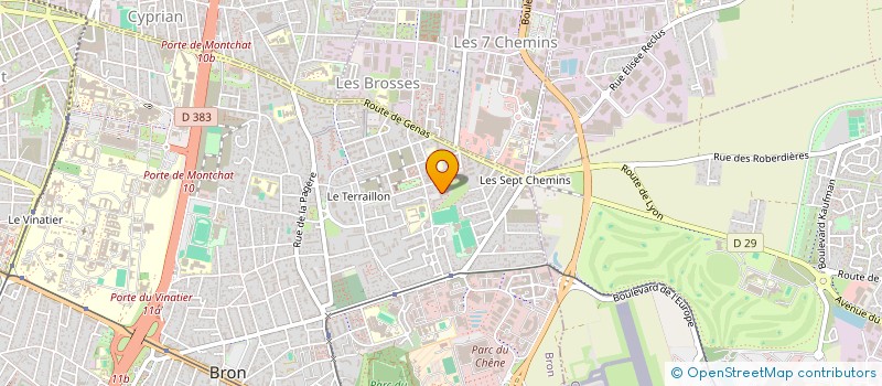 localisation de l'entreprise METAL EST LYONNAIS à BRON